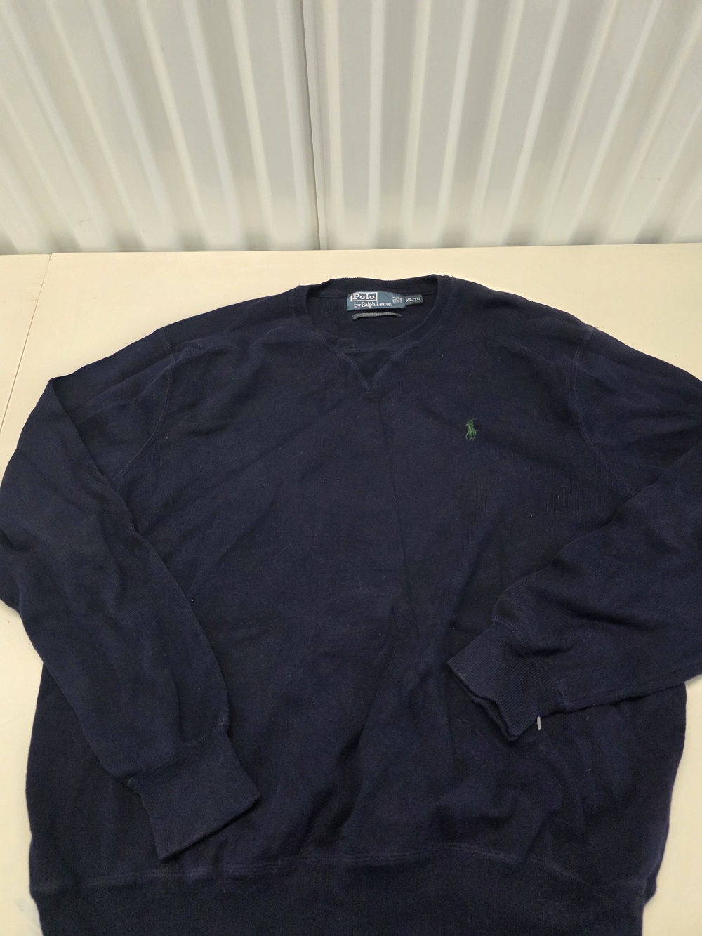 Polo Ralph Lauren Crew Neck Knit Sweater Dark Blue Men's Size XL